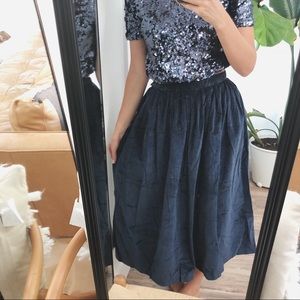 Ralph Lauren Navy A-Line Skirt